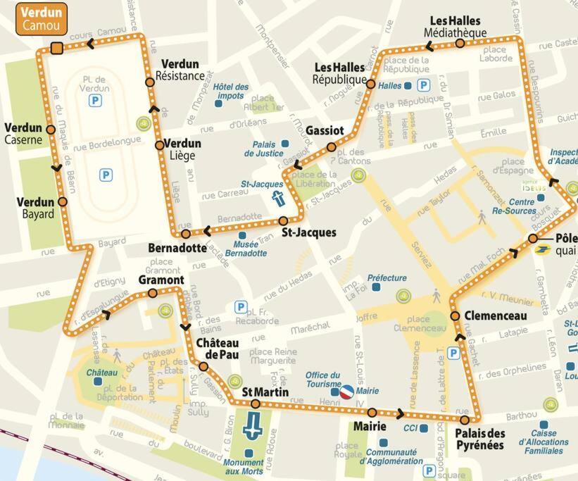 Quartier Historique Du Chateau Bel Appt Meuble Pau Eksteriør bilde